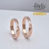 Twist csavart Möbius szalag rose gold karikagyűrű Twist csavart Möbius szalag rose gold karikagyűrű